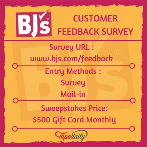We have shared here separate customer care numbers for home loans, net banking, and credit card. www.bjs.com/feedback (BJ's Feedback Survey) & Win $500 ...