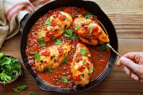 Ohmygoshthisissogood baked chicken breast recipe! Chicken Breasts With Tomatoes and Capers Recipe - NYT Cooking