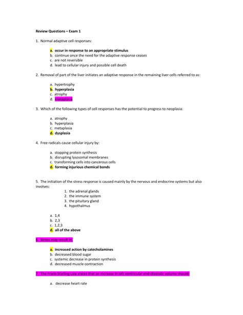 PATHO FINAL EXAM QUIZ Docx