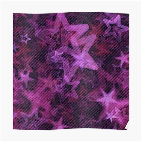Y2k Stars Pink Poster By Sabrinamerg Redbubble
