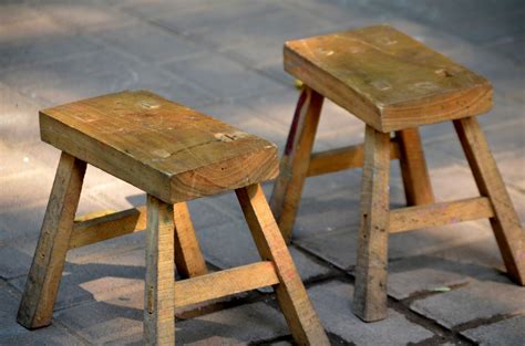 Wooden Stools Free Stock Photo Public Domain Pictures