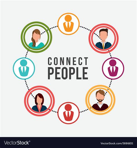 Connect People Design Royalty Free Vector Image