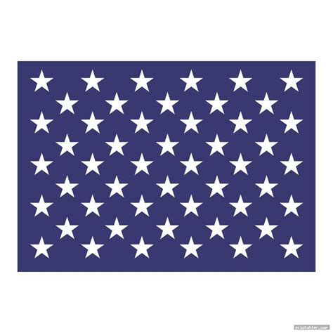 American Flag Stars Stencil Printable