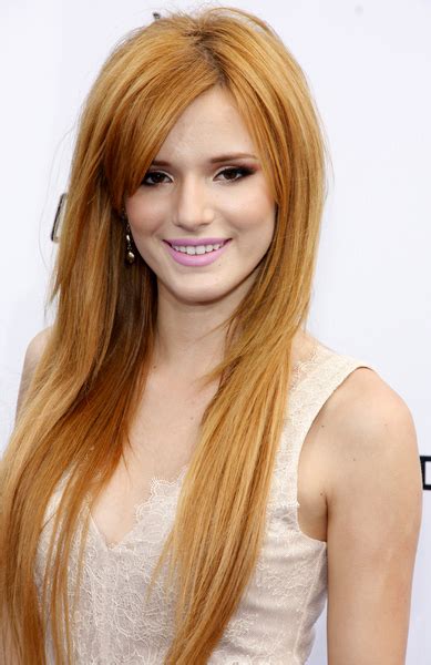 Bella Thorne Long And Straight Hairstyle
