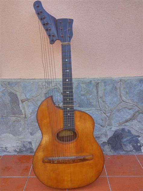 Classic Guitar With Neckless Bass Italian Luthier Precetti Giuseppe Genova 1960 R