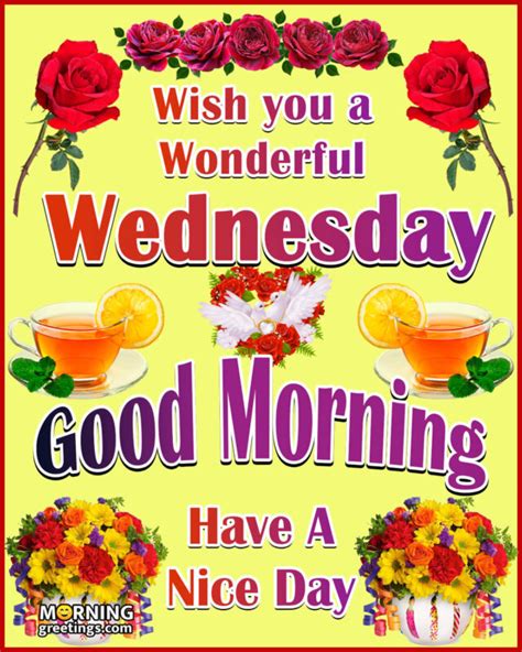 50 Good Morning Happy Wednesday Images Morning Greetings Morning