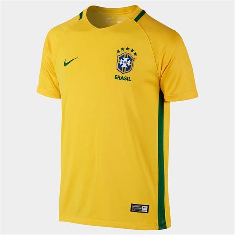 Picarones con cinco tipos de miel deleitan tu paladar. Camisa Nike Seleção Brasil I 2016 s/nº Infantil - Amarelo