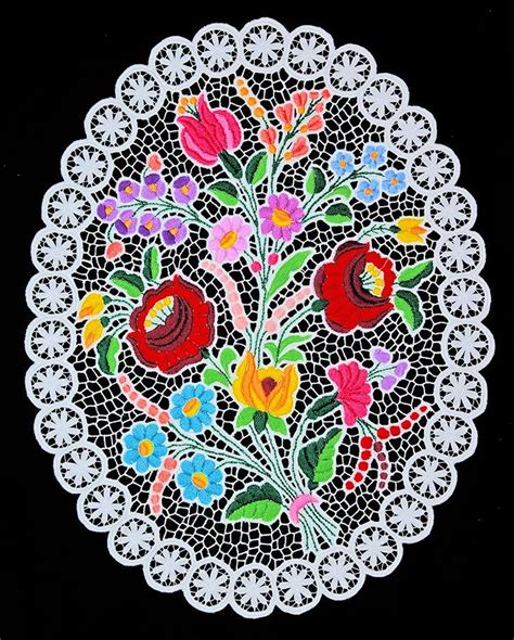 Folk Art Kalocsa Hungary Folk Embroidery Embroidery Patterns Learn