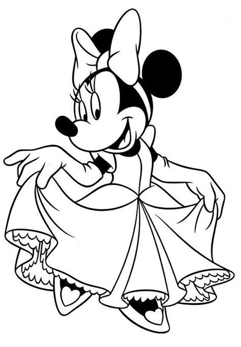 The drawing book for kids: Minnie Mouse Coloring Lesson | Kids Coloring Page ...
