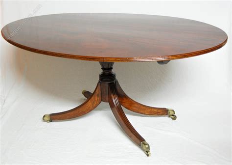 Regency Mahogany Tilt Top Oval Breakfast Table Antiques Atlas