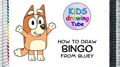 How To Draw Bingo Bluey Easy