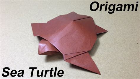 How To Make A Paper Animal Origami Sea Turtle Youtube