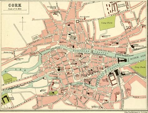 Cork In Old Maps Cork City Map Printable 