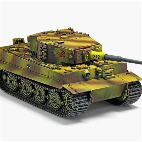 Model Kit Tank 13314 Tiger 1 Late Version 135 Car Model