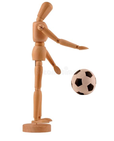 A Wooden Model On A White Background Stock Image Image Of Toys