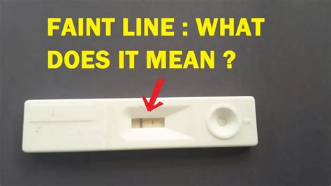 Pregnancy Test Faint Line What Does It Mean Youtube