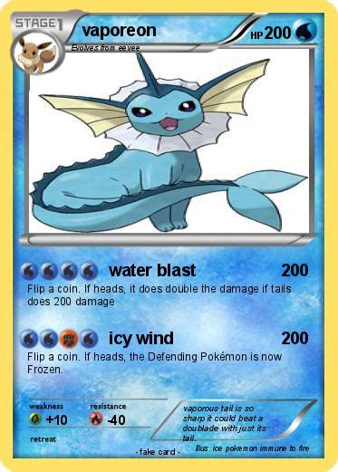 Pokémon Vaporeon 607 607 Water Blast My Pokemon Card