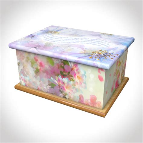 Cherry Pink Ashes Casket Colourful Designs Ashes And Urns