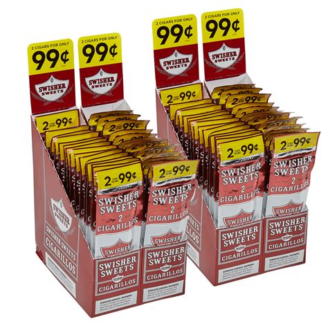 Swisher Sweets Cigarillo Natural Sweet 2 Fer Pack 120 Miami Cigar