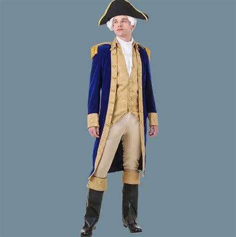 2016 Hot George Washington Costume American Captain Costume American