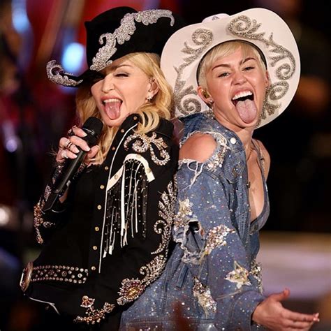 Miley Cyrus Madonna Regardez Leur Duo Sur We Cant Stop Et Don