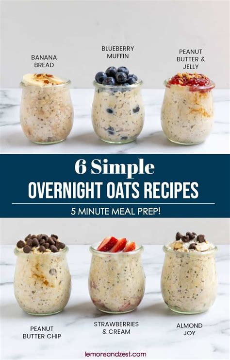 Here are 7 tasty and nutritious overnight most overnight oats recipes are based on the same few ingredients. 6 Easy Overnight Oats Recipes | Recipe | Overnight oats recipe healthy, Overnight oats healthy ...