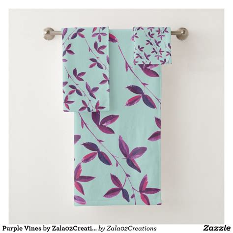Dhgate offers a large selection of order towels and towel cape with superior quality and exquisite craft. Purple Vines by Zala02Creations Bath Towel Set | Zazzle ...