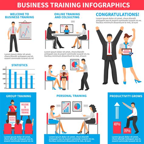 Business Training Infographics 471861 Vector Art At Vecteezy