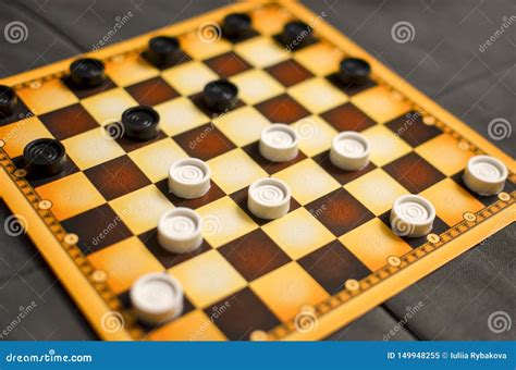 Checkerboard With Checkers Business Strategy Competition Strategic