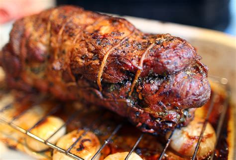 The bone adds a lot of flavor! Recipe for roast stuffed pork shoulder - The Boston Globe