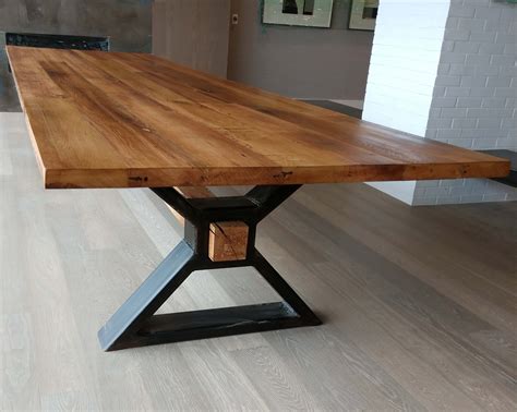 The Executive Conference Table From Reclaimed Oak And Modern Etsy