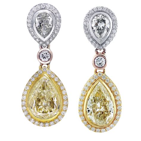 Pear Shape Diamond Earrings Raymond Lee Jewelers