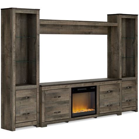 Ashley Signature Design Trinell W446w15 Trinell Rustic Entertainment