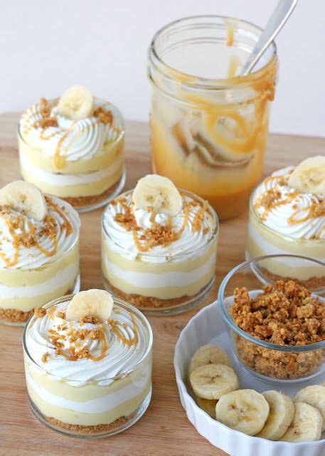 Banana Caramel Cream Dessert Glorious Treats Dessert Recipes Cream