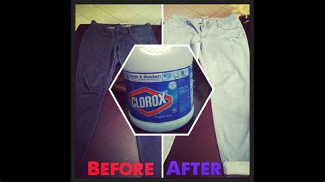 Maybe you would like to learn more about one of these? DIY| How to Lighten your Jeans w/Bleach - YouTube