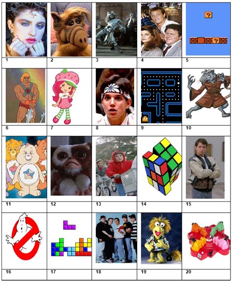 Challenge yourself or play with friends and improve your knowledge before your next quiz. Picture Quiz 34 The Entertaining 80s