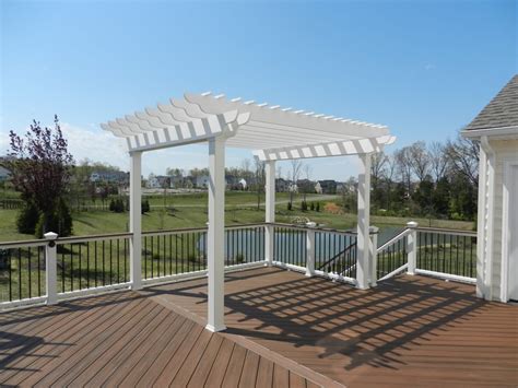 Trex Deck And Railings With Overhead Trellis Yelp