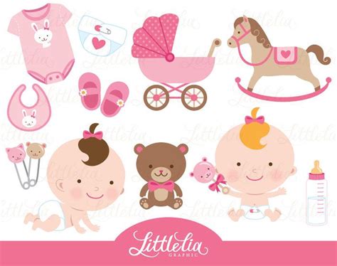 Baby Girl Clipart Baby Clipart 15018 Etsy Baby Girl Clipart Baby
