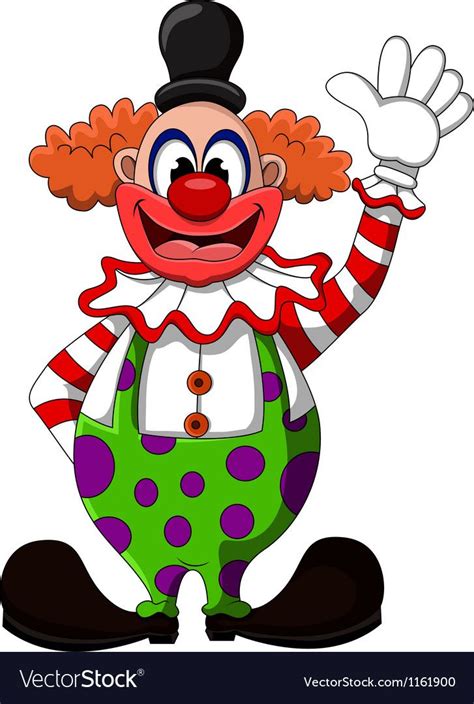 Cute Clown Cartoon Royalty Free Vector Image Vectorstock Cute Clown