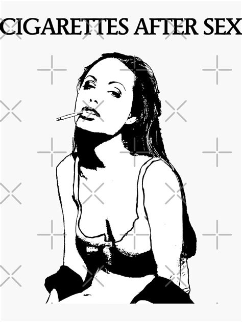 cigarettes after sex tribute artwork white sticker for sale by harramedesigns redbubble