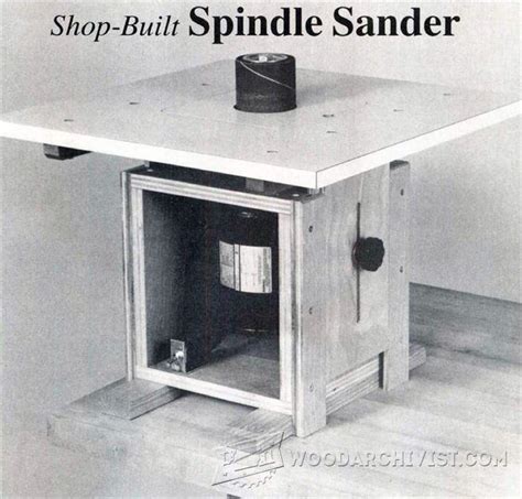 450w oscillating spindle & belt sander tspst450 workshop sanders diy. DIY Spindle Sander • WoodArchivist