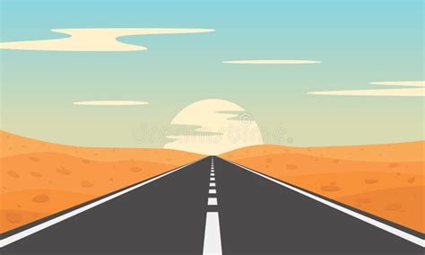 Desert Road 1 Stock Vector Illustration Of Traffic 202258486