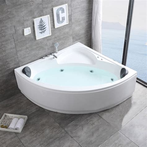 Luxury Cassia Panel Corner Bathtub Jacuzzi Whirlpool Inovo