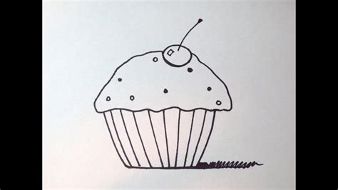 Easy drawing ideas for cool things to draw when you are bored. How To Draw A Cartoon Cupcake (Simple and Easy) - YouTube