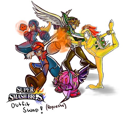 Smashbros Outfit Swap Series Requests 2 By Mimibert On Deviantart