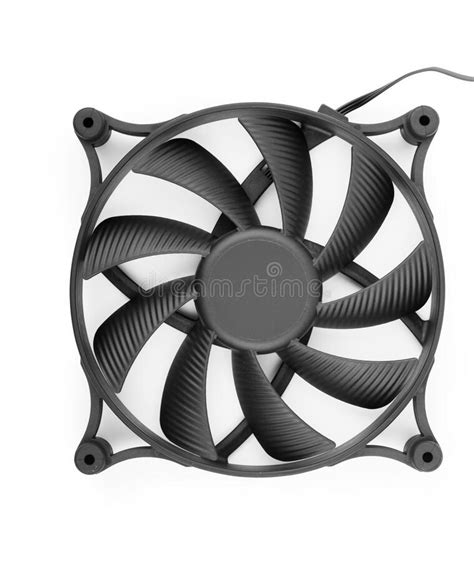 Computer Cooler Fan On White Background Stock Photo Image Of Hardware