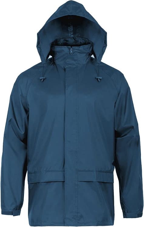 Mens Lightweight Compact Waterproof Pack Away Stormguard Rain Jacket