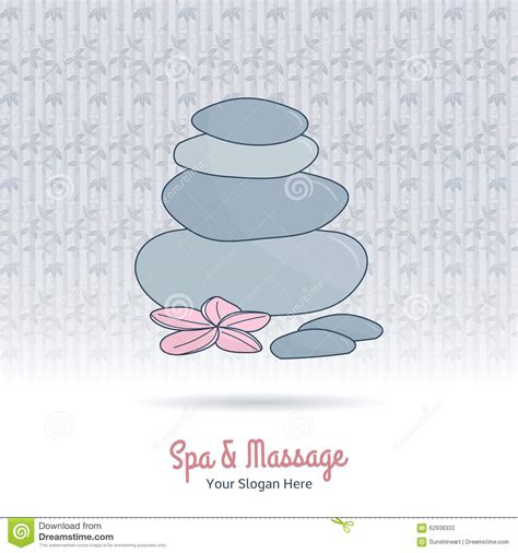 hand drawn thai massage and spa design elements stock vector illustration of layout