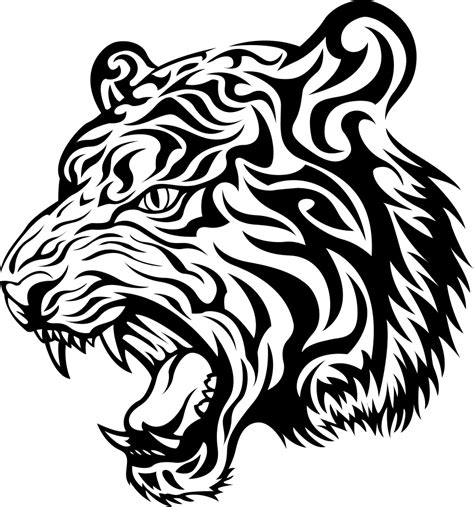 Tiger Vector Tiger Free Png Images With Images Tiger Head Tattoo