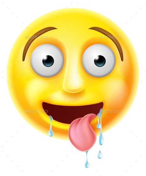 Drooling Emoji Emoticon By Krisdog Graphicriver